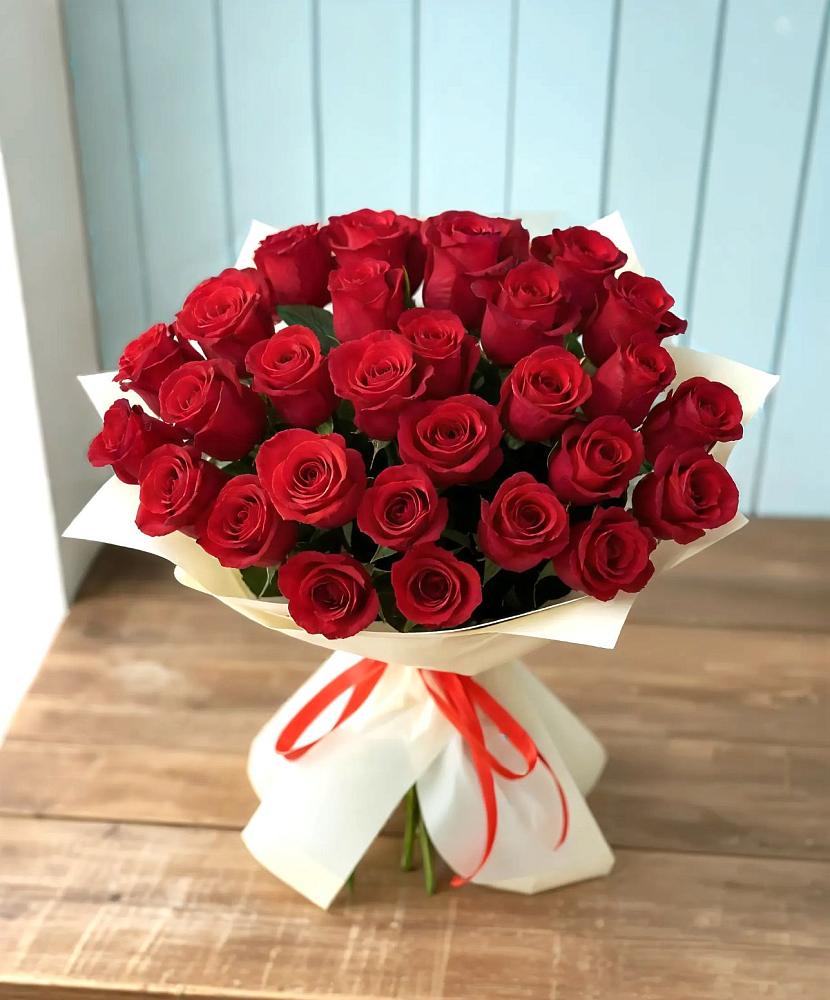Букет 29 Красных роз в Комсомольское Чувашия