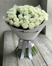 Букет 35 Белых роз в Комсомольское Чувашия