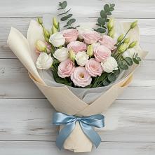 Букет цветов из:  Лизиантусы в Комсомольское Чувашия