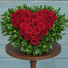 Цветочная композиция из Розы в виде сердца #REPLACE_PRED# Комсомольское Чувашия