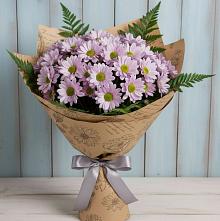 Букет цветов из:  Хризантемы в Комсомольское Чувашия