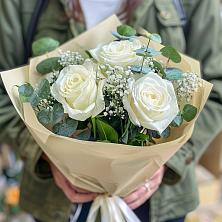 Букет Нежные грёзы в Комсомольское Чувашия Букет цветов из: Розы в Комсомольское Чувашия