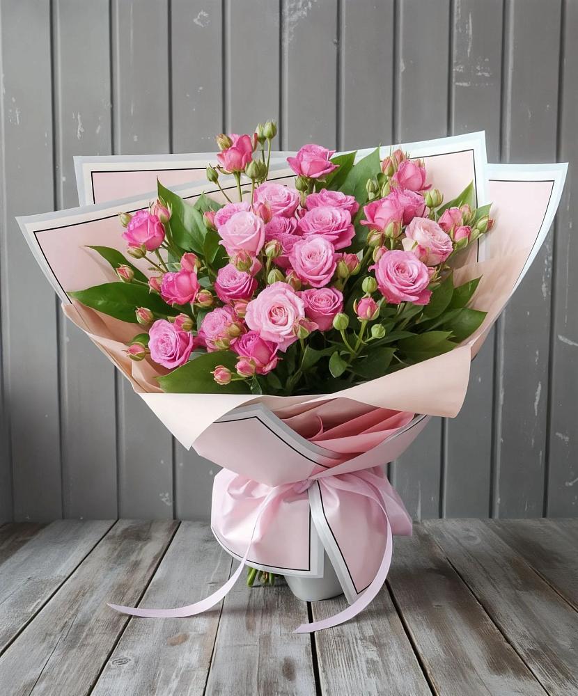 Букет Розовый кустик в Комсомольское Чувашия