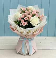 Букет цветов из:  Розы в Комсомольское Чувашия