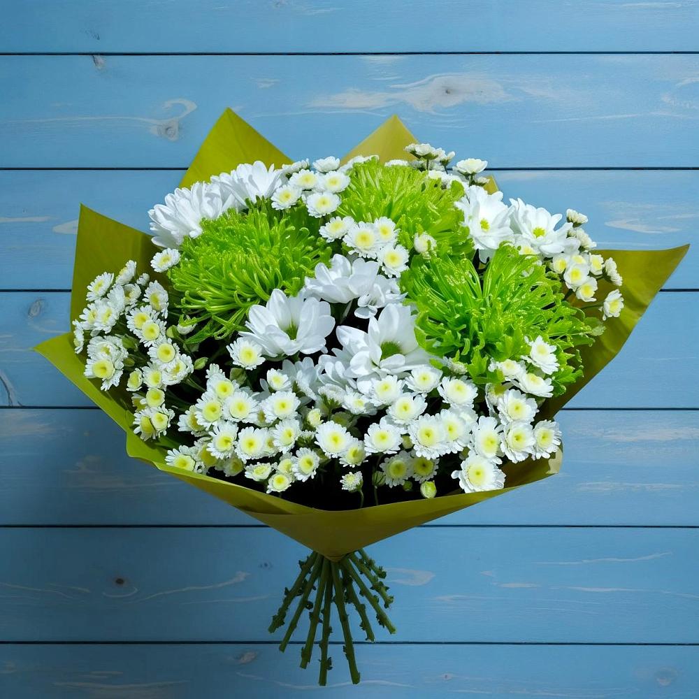 Букет цветов из: Хризантемы в Комсомольское Чувашия