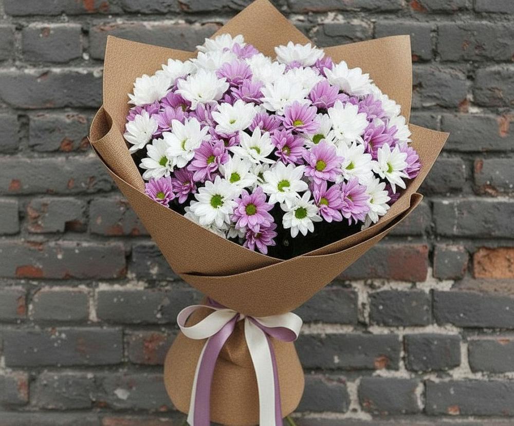 Букет цветов из: Хризантемы в Комсомольское Чувашия