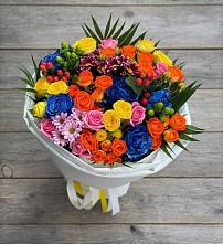 Букет цветов из:  Розы и Хризантемы #REPLACE_PRED# Комсомольское Чувашия