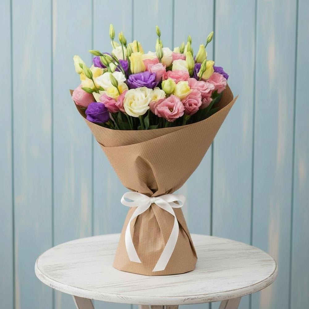 Букет цветов из: Лизиантусы в Комсомольское Чувашия