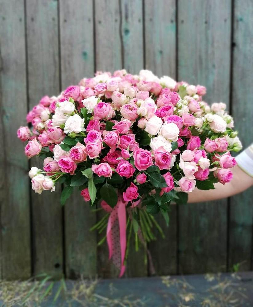 Букет Розовые кустовые розы Натали и Лав Лидия в Комсомольское Чувашия