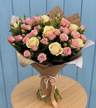 Букет цветов из:  Розы в Комсомольское Чувашия