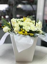 Цветочная композиция из Розы  в Комсомольское Чувашия
