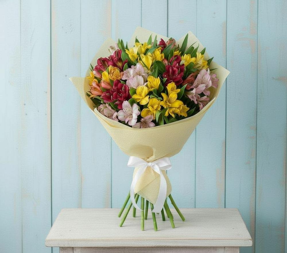 Букет цветов из: Альстромерии в Комсомольское Чувашия