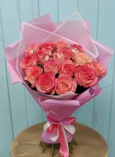 Букет 15 Розовых роз Равель #REPLACE_PRED# Комсомольское Чувашия