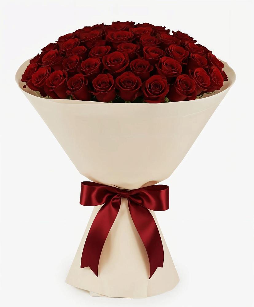 Букет 101 Бордовая роза Блэк Бакарра в Комсомольское Чувашия