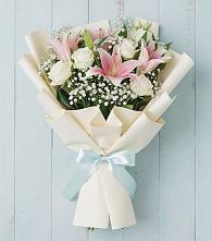 Букет цветов из:  Лилии в Комсомольское Чувашия