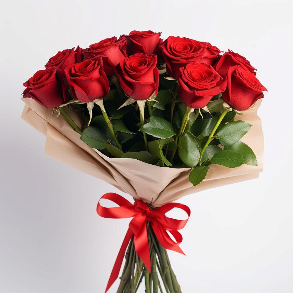 Букет 11 Красных роз Эдлесс Лав в Комсомольское Чувашия
