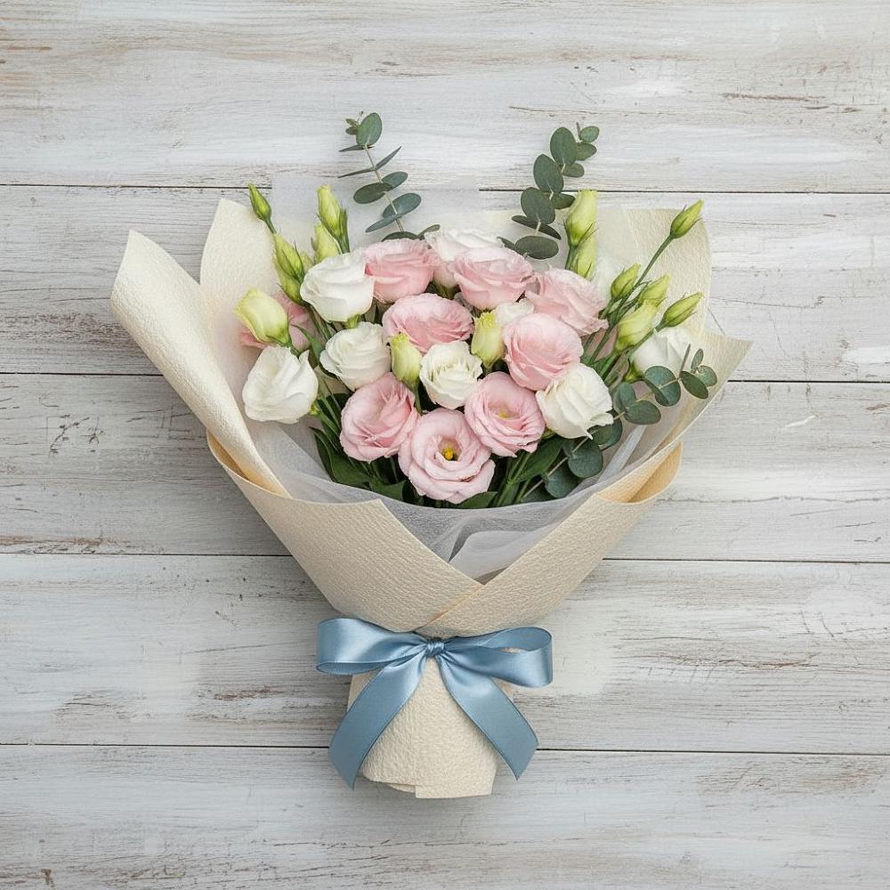 Букет цветов из: Лизиантусы в Комсомольское Чувашия